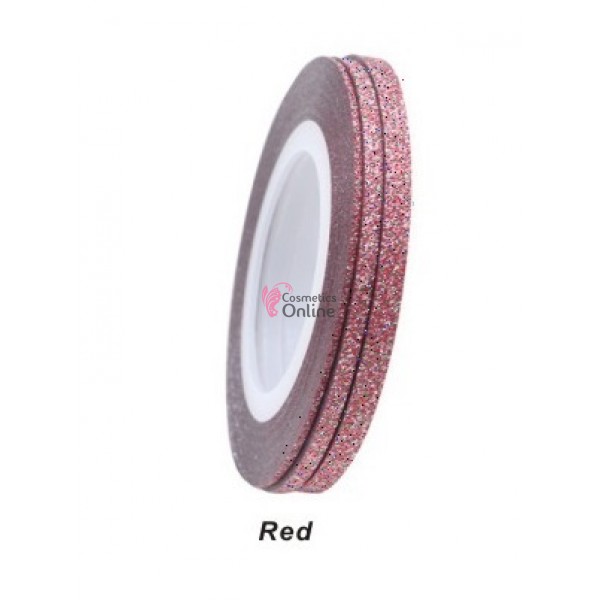 Banda decor pentru unghii cu Sclipici Colorat de 1-3mm